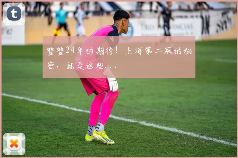 整整24年的期待!上海第二冠的秘密,就是这些...